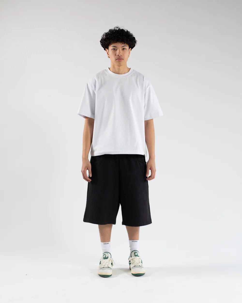 'Black' Baggy Sweat Shorts